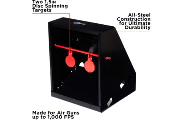 Image of EZ-Aim Air Gun Pellet, BB Shooting Target & Trap, Black, 7W x 7.5H, 15429