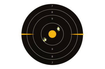 Image of EZ-Aim Adhesive Splash Bullseye Target, 6 Pack, Orange, 8X8, 15316