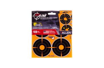 Image of EZ-Aim Allen Adhesive Splash Bullseye Target, Orange, 3X3, 15326
