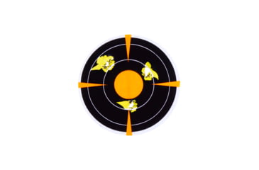 Image of EZ-Aim Allen Adhesive Splash Bullseye Target, Orange, 3X3, 15326