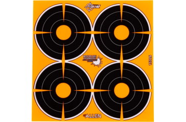 Image of EZ-Aim Allen Adhesive Splash Bullseye Target, Orange, 3X3, 15326