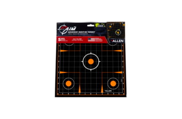 Image of EZ-Aim Allen Adhesive Splash Sight-In Grid Target, Black, 12X12, 15314