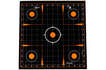 Image of EZ-Aim Allen Adhesive Splash Sight-In Grid Target, Black, 12X12, 15314