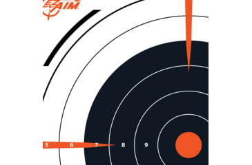 Image of EZ-Aim Allen Bullseye Target 12-Pack, Black, 12X12, 15334