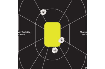 Image of EZ-Aim Allen Non-Adhesive Paper Splash Shooting Targets Handgun Trainer 12.5x18.25in Black/Chartreuse 100/ct, 15445
