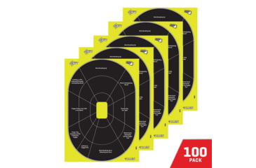 Image of EZ-Aim Allen Non-Adhesive Paper Splash Shooting Targets Handgun Trainer 12.5x18.25in Black/Chartreuse 100/ct, 15445