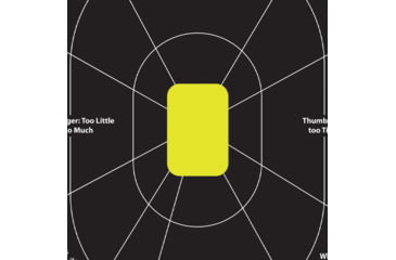 Image of EZ-Aim Allen Non-Adhesive Paper Splash Shooting Targets Handgun Trainer 12.5x18.25in Black/Chartreuse 100/ct, 15445