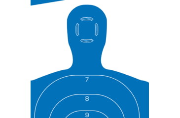 Image of EZ-Aim Allen Paper Silhouette Target, White/Blue, 23X35, 15331