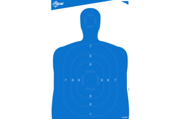 Image of EZ-Aim Allen Paper Silhouette Target, White/Blue, 23X35, 15331