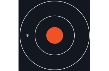 Image of EZ-Aim Allen Shooting Target Bullseye Paper Hanging, 100 Pack, 12x12in, Black/White, 15334-100