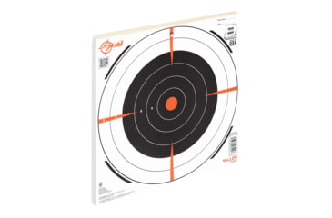 Image of EZ-Aim Allen Shooting Target Bullseye Paper Hanging, 100 Pack, 12x12in, Black/White, 15334-100