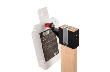 Image of EZ-Aim Allen Steel Gong Hanger Target w/Recoil Spring, 2 x 4in Mount, 2.3 lbs, Black Powder Coated, 15515