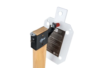 Image of EZ-Aim Allen Steel Gong Hanger Target w/Recoil Spring, 2 x 4in Mount, 2.3 lbs, Black Powder Coated, 15515