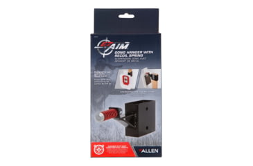 Image of EZ-Aim Allen Steel Gong Hanger Target w/Recoil Spring, 2 x 4in Mount, 2.3 lbs, Black Powder Coated, 15515