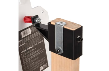 Image of EZ-Aim Allen Steel Gong Hanger Target w/Recoil Spring, 2 x 4in Mount, 2.3 lbs, Black Powder Coated, 15515