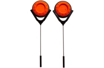 Image of EZ-Aim Clay Target Holder, Holds 4.5 Clay Targets, 2-Pack, Black, 15 in x 3.5 in, 15386