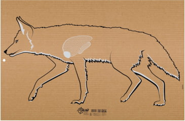 Image of EZ-Aim Coyote Silhouette Paper Shooting Target, Corrugated, Appx. 35x 23,in Tan, 15731