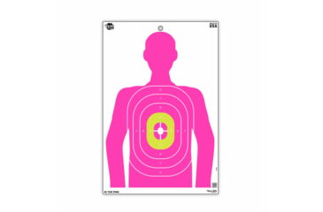 Image of EZ-Aim EZ Aim Fun In The Pink Silhouette Paper Shooting Target, 12in x 18in, 8-Pack, Pink, 15646