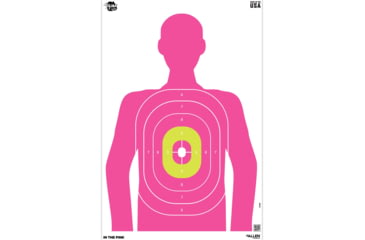 Image of EZ-Aim EZ Aim Fun In The Pink Silhouette Paper Shooting Target, 12in x 18in, 8-Pack, Pink, 15646