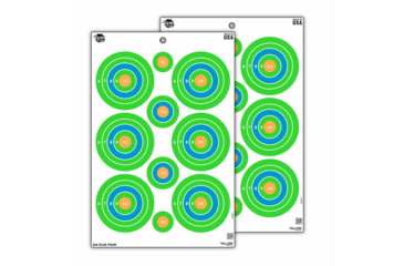 Image of EZ-Aim Fun Group Paper Shooting Targets, 12inW x 18inH, 8-Targets, Multi, 15643