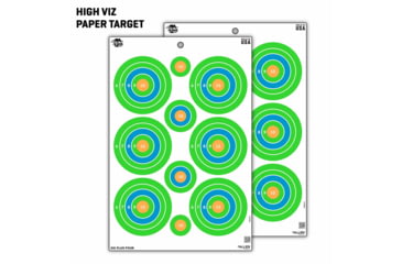 Image of EZ-Aim Fun Group Paper Shooting Targets, 12inW x 18inH, 8-Targets, Multi, 15643