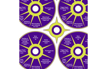 Image of EZ-Aim Fun Group Paper Shooting Targets, 12inW x 18inH, 8-Targets, Multi, 15643