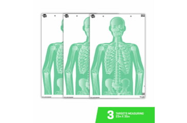 Image of EZ-Aim Fun Group Paper Target Assortment, 12inW x 18inH, 3-Pack, Green, 15651