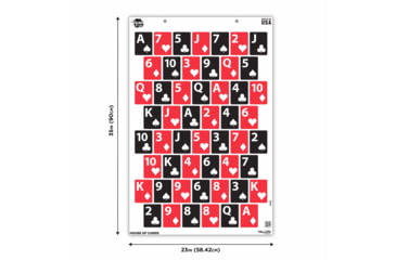 Image of EZ-Aim Fun House of Cards Game Paper Targets, 23inW x 35inH, 3-Pack, 15655