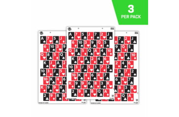 Image of EZ-Aim Fun House of Cards Game Paper Targets, 23inW x 35inH, 3-Pack, 15655