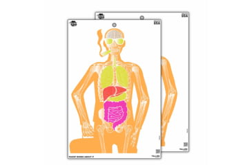 Image of EZ-Aim Fun Imposing Figures Paper Shooting Target Assortment, 12inW x 18inH, 8-Pack, Multi, 15645