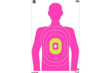 Image of EZ-Aim Fun In The Pink Silhouette Paper Shooting Targets, 23inW x 35inH, 3-Pack, Multi, 15653