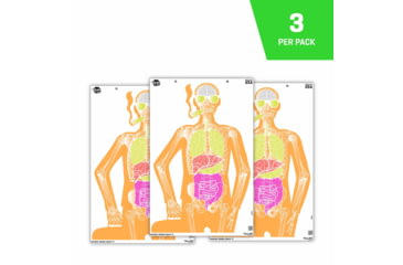 Image of EZ-Aim Fun Makin Bones About It Silhouette Paper Shooting Target, 23inW x 35inH, 3-Pack, 15656