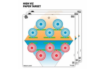 Image of EZ-Aim Fun Plinking the Day Away Paper Shooting Targets, 12inW x 12inH, 12-Pack, Multi, 15638