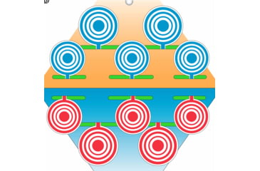 Image of EZ-Aim Fun Plinking the Day Away Paper Shooting Targets, 12inW x 12inH, 12-Pack, Multi, 15638