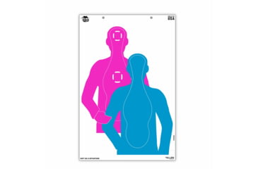 Image of EZ-Aim Fun Tough Crowd Paper Shooting Targets, 23inW x 35inH, 3-Targets, Multi, 15658