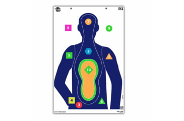 Image of EZ-Aim Fun Tough Crowd Paper Shooting Targets, 23inW x 35inH, 3-Targets, Multi, 15658
