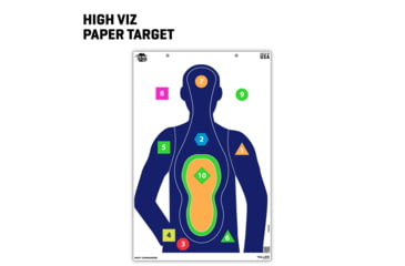 Image of EZ-Aim Fun Tough Crowd Paper Shooting Targets, 23inW x 35inH, 3-Targets, Multi, 15658