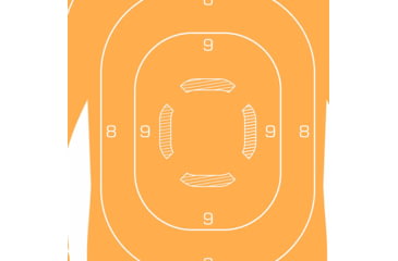 Image of EZ-Aim Fun Tough Crowd Paper Shooting Targets, 23inW x 35inH, 3-Targets, Multi, 15658