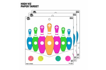 Image of EZ-Aim Fun Triggering More Fun Paper Shooting Targets, 12inW x 12inH, 9-Pack, Multi, 15640