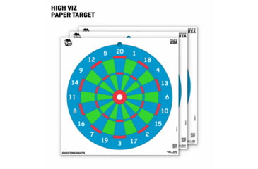 Image of EZ-Aim Fun Triggering More Fun Paper Shooting Targets, 12inW x 12inH, 9-Pack, Multi, 15640