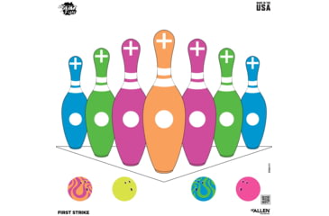 Image of EZ-Aim Fun Triggering More Fun Paper Shooting Targets, 12inW x 12inH, 9-Pack, Multi, 15640