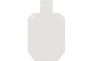 Image of EZ-Aim Hardrock AR500 IPSC Silhouette Shooting Target, White/Red/Black, 14.875 in x 9 in, 15371