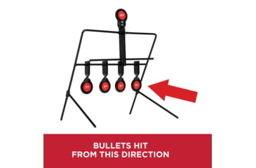 Image of EZ-Aim Metal Resetting Target Set For Plinking, Black, 15285