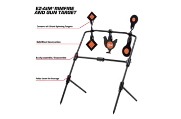 Image of EZ-Aim Rimfire &amp; Airgun Target Kit, Black/Red, 15665