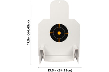 Image of EZ-Aim Silhouette Splash Shooting Kit &amp; Target Stand, 6in Square Adhesive Targets, Black/Orange, 13.5W x 17.5H, 15379