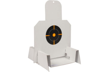 Image of EZ-Aim Silhouette Splash Shooting Kit &amp; Target Stand, 6in Square Adhesive Targets, Black/Orange, 13.5W x 17.5H, 15379
