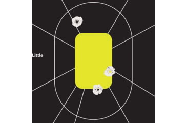 Image of EZ-Aim Splash Reactive Paper Shooting Targets, Handgun Trainer, Peel Away Target Pad, 12.5inW x 18.25inH, 30-Pack, Black/Chartreuse, 15220-30