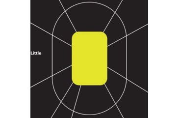 Image of EZ-Aim Splash Reactive Paper Shooting Targets, Handgun Trainer, Peel Away Target Pad, 12.5inW x 18.25inH, 30-Pack, Black/Chartreuse, 15220-30