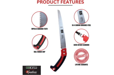 Image of EZ KUT Kamikaze Max Saw Straight Blade, Red/Black, Large, 19.7 in, 2977