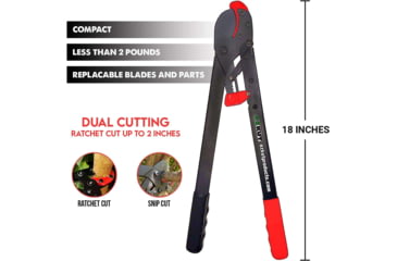 Image of EZ Kut Lil G Ratcheting Lopper, Red/Black, 18.9 in, LG7684